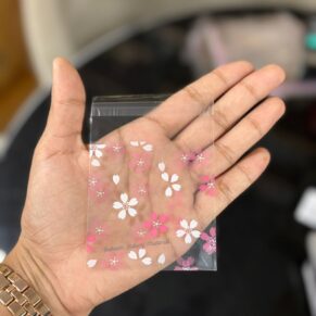 Cookie Pouch Print Pink Flower