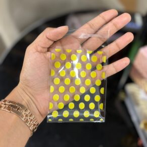 Cookie Pouch Yellow Dots
