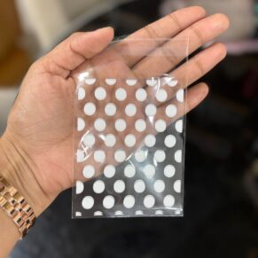 Cookie Pouch White Dots
