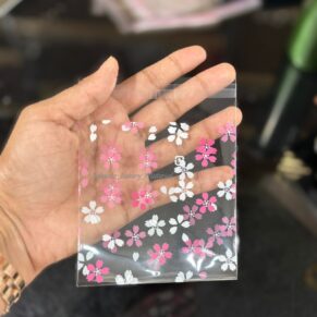 Cookie Pouch Print Pink Flower