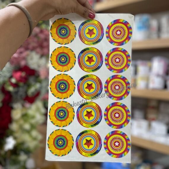 Diwali Sticker Sheet Chakri - Bakesto