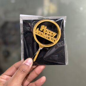 Acrylic Topper Happy Anniversary (3Inch)(10pc)