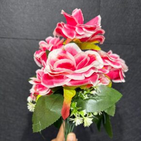Flower Pink+White Rose 7