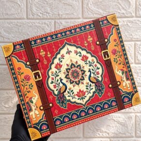 Box Style Happy Diwali Gift RED (10*8*3)